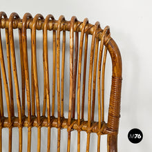 Load image into Gallery viewer, Armchairs with armrest in rattan, 1960s
