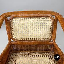 Load image into Gallery viewer, Armchairs in rattan and straw, 1960s
