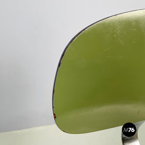 Chair in green formica and chromed metal, 1950s