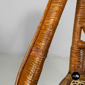 Chairs in rattan and straw, 1960s