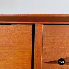 Load image into Gallery viewer, Wooden sideboard with drawers and sliding doors, 1960s
