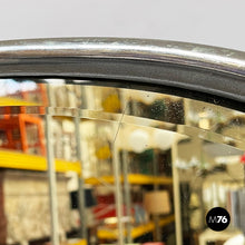 Load image into Gallery viewer, Wall mirror with shelf in glass and metal, 1930s
