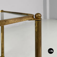 将图片加载到图库查看器，Coffe tables in brass and glass, 1960s
