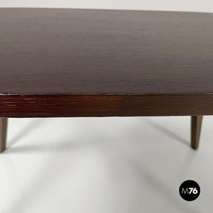Coffe table in dark wood, 1960s