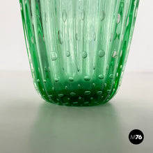Load image into Gallery viewer, Vase in green glass, 1980s
