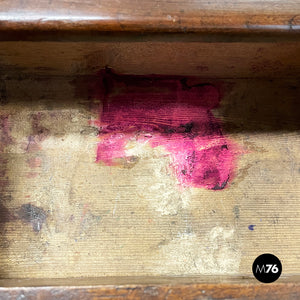 Desk in walnut wood, mid 1800s