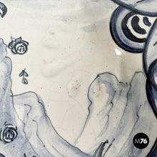 Load image into Gallery viewer, Glazed ceramic plate by Alba Docilia Albisola, 1950s
