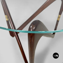 Carica l&#39;immagine nel visualizzatore di Gallery, Coffe table in glass and wood, 1950s
