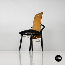 Load image into Gallery viewer, Wooden and brass chairs by Pierre Cardin, 1980s
