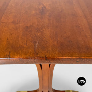 Dining tables in wood and brass, 1930s