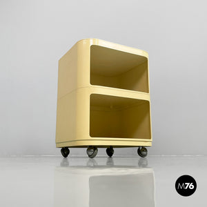 White plastic modular chest of drawers by Anna Castelli for Kartell, 1970s