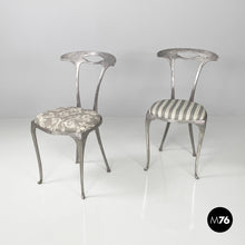 Load image into Gallery viewer, Metal and fabric chairs by Palladio, 1950s
