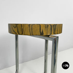 Wooden and metal coffee table, 1970s