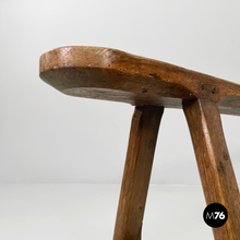 Carica l&#39;immagine nel visualizzatore di Gallery, Narrow solid wood bench, 1930s
