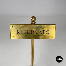 Load image into Gallery viewer, Sign in brass, 1980s
