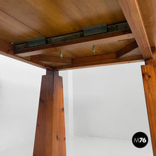 Carica l'immagine nel visualizzatore di Gallery, Extendable wooden dining table, 1970s
