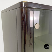 Load image into Gallery viewer, Wooden black lacquered wardrobe, 1970s
