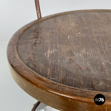 Load image into Gallery viewer, Chair in wood and metal, 1940s
