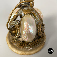 Load image into Gallery viewer, Hotel bell in mother-of-pearl and brass, mid 19th century.
