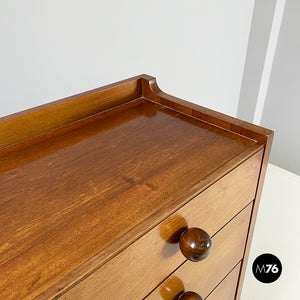 Chest of drawers in wood, 1980s