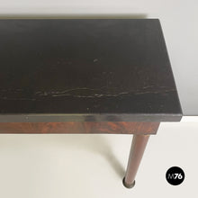 Load image into Gallery viewer, Empire console in black marble, bronze and wood, 1820-1830s
