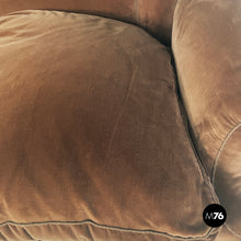 Load image into Gallery viewer, Sofa in brown velvet, 1930s
