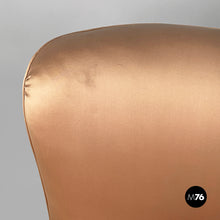 将图片加载到图库查看器，Armchairs in pink and beige silk, 1940s
