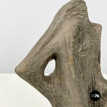 Load image into Gallery viewer, Sculpture in dark grey terracotta by Edmondo Cirillo, 1968
