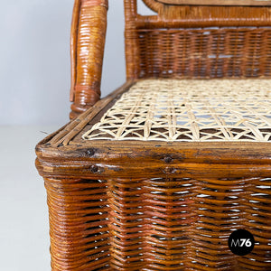 Chairs in rattan and straw, 1960s