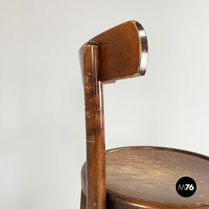 High bar stool in wood, 1900-1950s