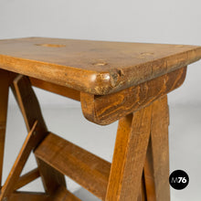 Load image into Gallery viewer, Stool ladder in wood, 1930s
