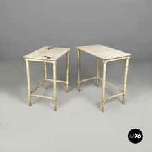 将图片加载到图库查看器，Coffe tables in white wood, 1940s
