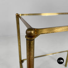 将图片加载到图库查看器，Coffe tables in brass and glass, 1960s

