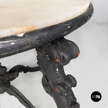 Charger l'image dans la galerie, Coffe table in wood and marble, late 1900th
