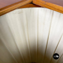 Load image into Gallery viewer, Wooden coffee table with internal fabric storage, 1930s
