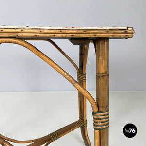 Outdoor dining table in rattan, early 1900s