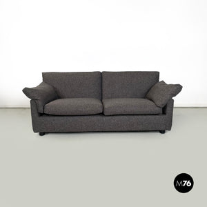 Grey brown sofa fabric by Flexform, 1990s