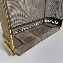 将图片加载到图库查看器，Brass fireplace screen, 1930s
