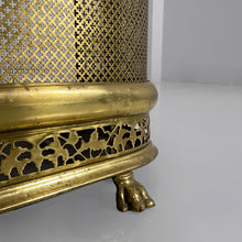 将图片加载到图库查看器，Brass fireplace screen, 1930s
