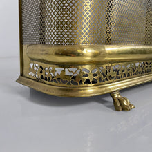 将图片加载到图库查看器，Brass fireplace screen, 1930s
