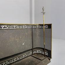 将图片加载到图库查看器，Brass fireplace screen, 1930s
