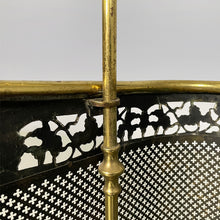 将图片加载到图库查看器，Brass fireplace screen, 1930s
