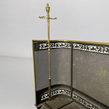 将图片加载到图库查看器，Brass fireplace screen, 1930s
