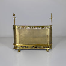 将图片加载到图库查看器，Brass fireplace screen, 1930s
