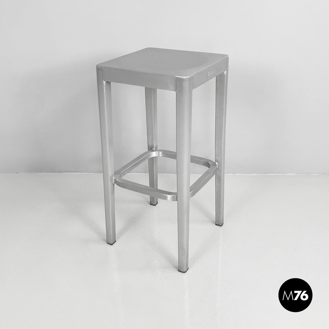 Stool in aluminum by Philippe Starck for Emeco, 2000s