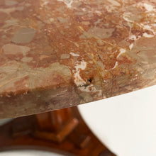 Carica l'immagine nel visualizzatore di Gallery, Wooden and pink marble dining table, 1930s
