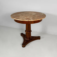 Carica l'immagine nel visualizzatore di Gallery, Wooden and pink marble dining table, 1930s
