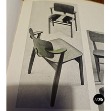Load image into Gallery viewer, Black wood and faux leather chairs by Knoll, 1960s
