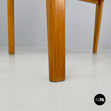 画像をギャラリービューアに読み込む, Armchair in wood and brown leather by Anonima Castelli, 1960s
