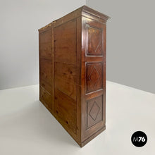 Load image into Gallery viewer, Two-door wooden wardrobe with decorations, early 1800s
